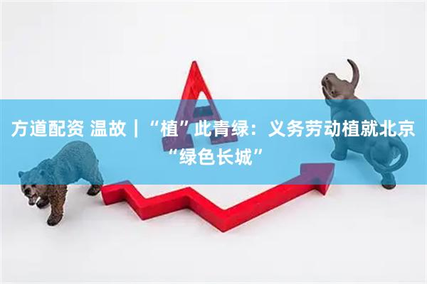 方道配资 温故｜“植”此青绿：义务劳动植就北京“绿色长城”